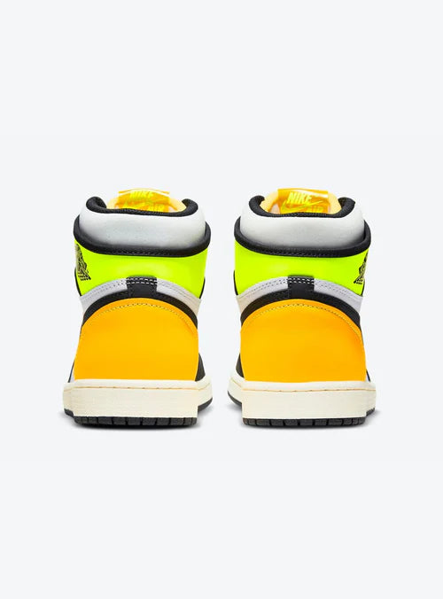 Air Jordan 1 Retro High White Black Volt University Gold