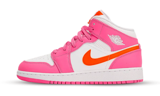 Jordan 1 Mid Pinksicle Safety Orange