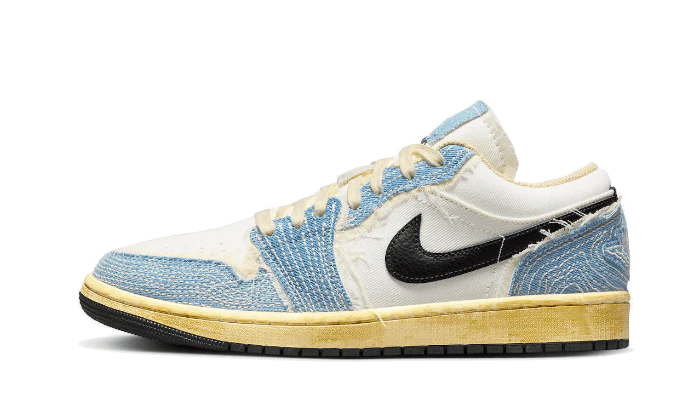 Air Jordan 1 Low Se Wrmk Sashiko Denim