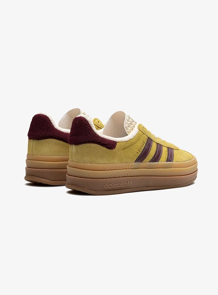 Adidas Gazelle Bold Almost Yellow Maroon