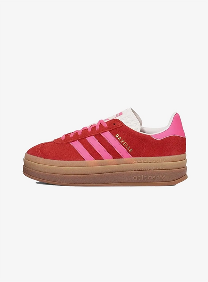 Adidas Gazelle Bold Collegiate Red Lucid Pink