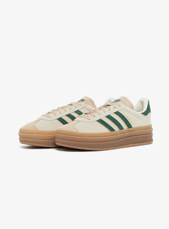 Adidas Gazelle Bold Magic Beige Collegiate Green