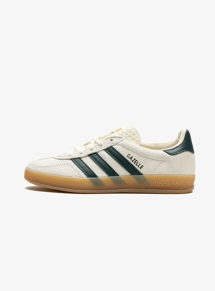 Adidas Gazelle Indoor Cream White Collegiate Green Gum