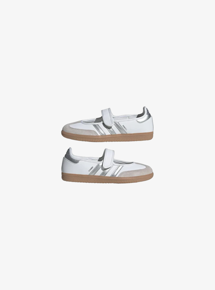 Adidas Samba Jane White Silver Metallic
