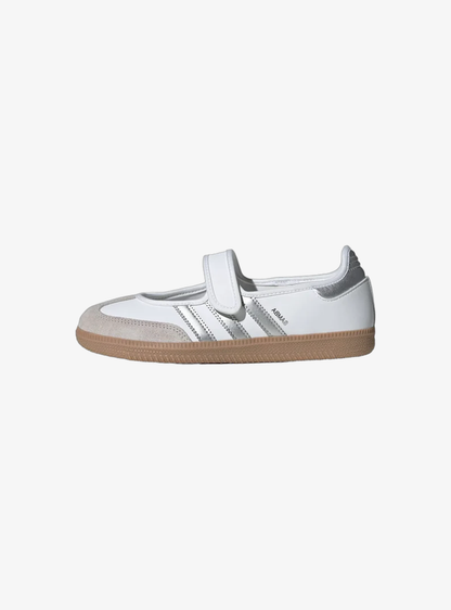 Adidas Samba Jane White Silver Metallic