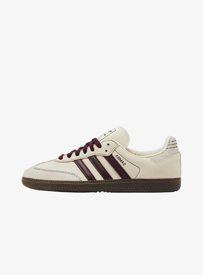 Adidas Samba OG Wonder White Maroon