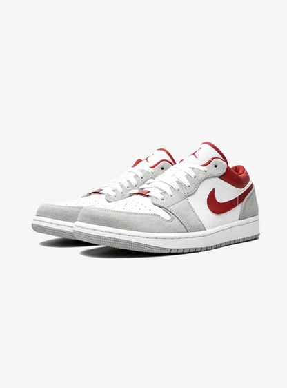 Air Jordan 1 Low SE Light Smoke Grey Gym Red