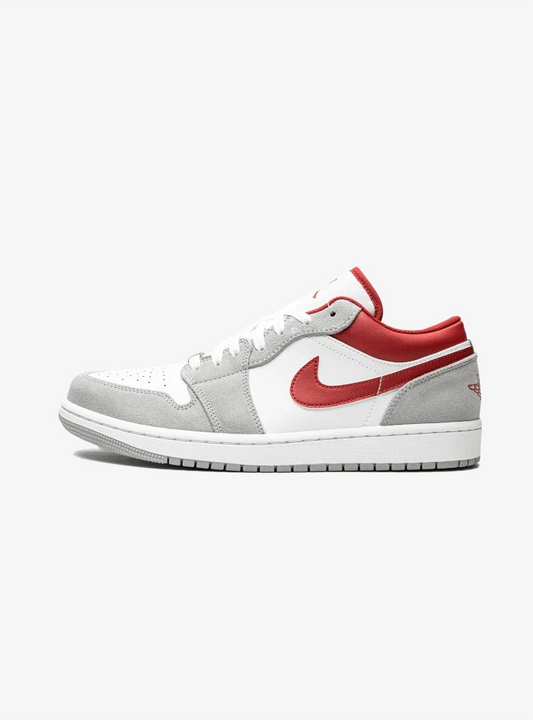 Air Jordan 1 Low SE Light Smoke Grey Gym Red