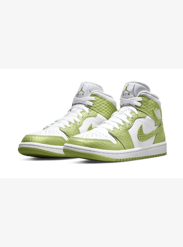 Air Jordan 1 Mid Green Python