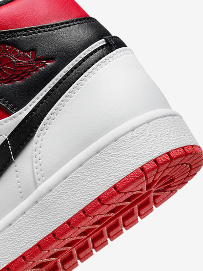 Air Jordan 1 Mid Gym Red Black Toe