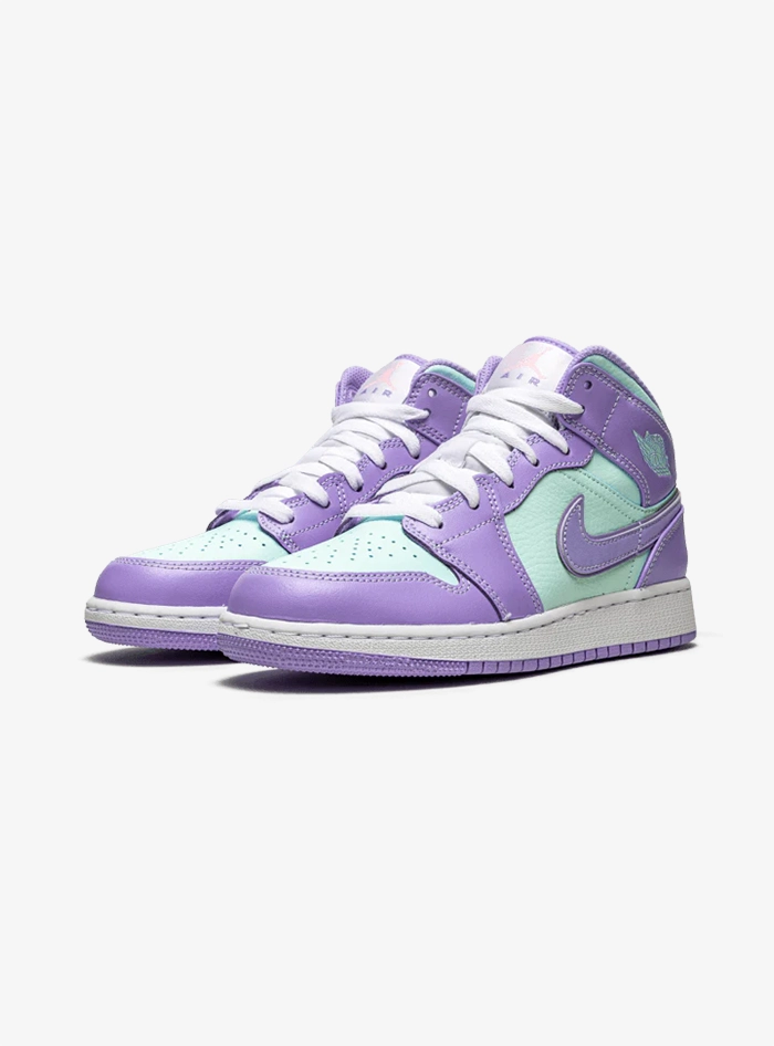 Air Jordan 1 Mid Purple Aqua