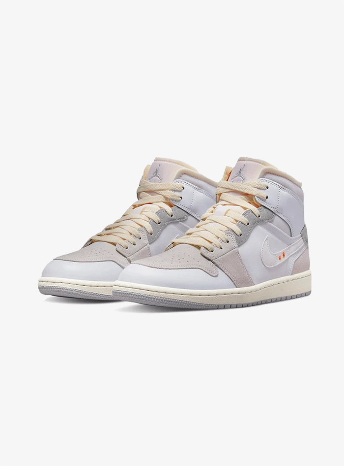 Air Jordan 1 Mid SE Craft Inside Out White Grey