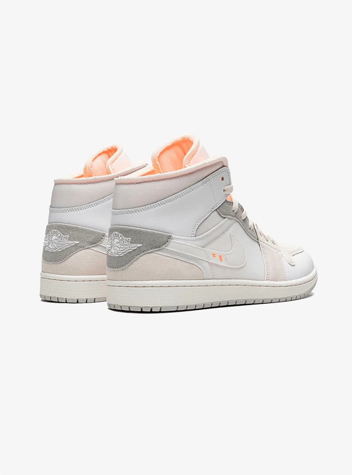Air Jordan 1 Mid SE Craft Inside Out White Grey