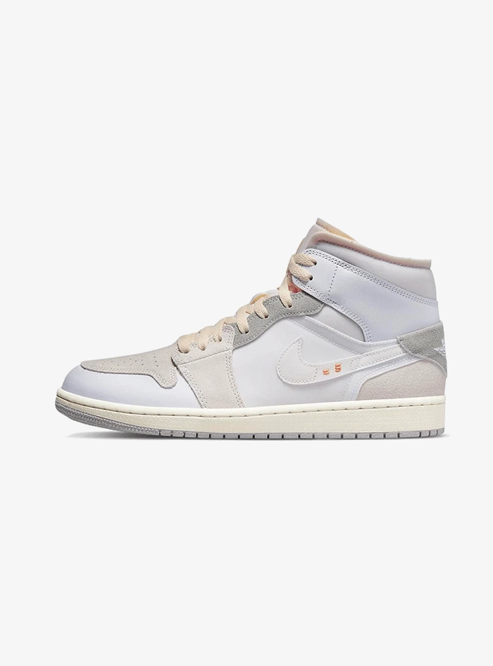 Air Jordan 1 Mid SE Craft Inside Out White Grey