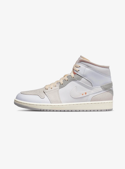 Air Jordan 1 Mid SE Craft Inside Out White Grey