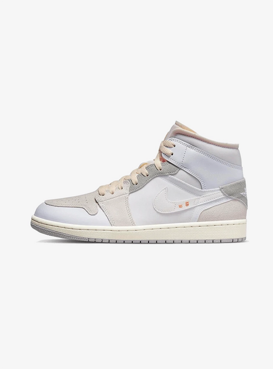 Air Jordan 1 Mid SE Craft Inside Out White Grey