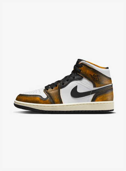 Air Jordan 1 Mid SE Orange Wear Away