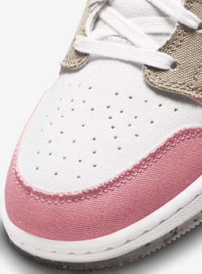 Air Jordan 1 Mid SE Pastel Vivid Green Grind (GS)