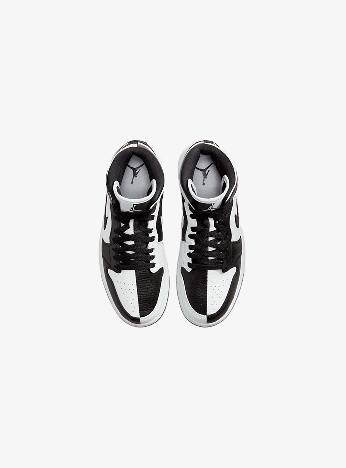 Air Jordan 1 Mid Split Black White