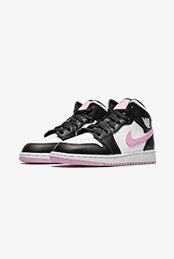 Air Jordan 1 Mid White Black Light Arctic Pink
