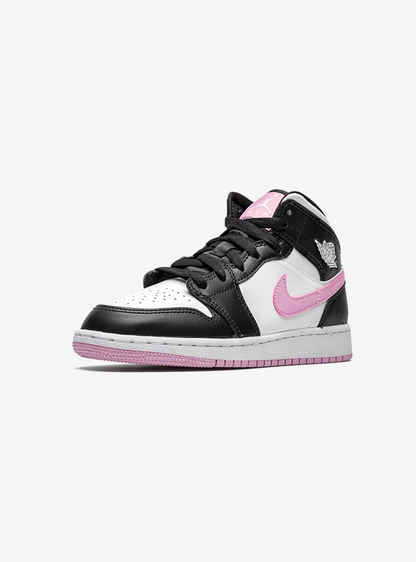 Air Jordan 1 Mid White Black Light Arctic Pink