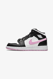 Air Jordan 1 Mid White Black Light Arctic Pink