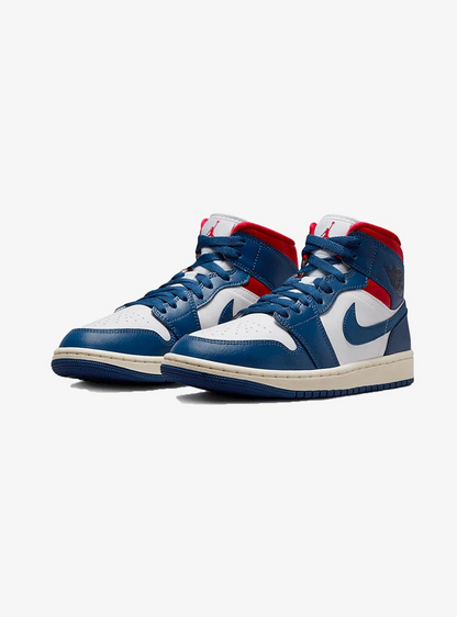 Air Jordan 1 Mid French Blue Gym Red