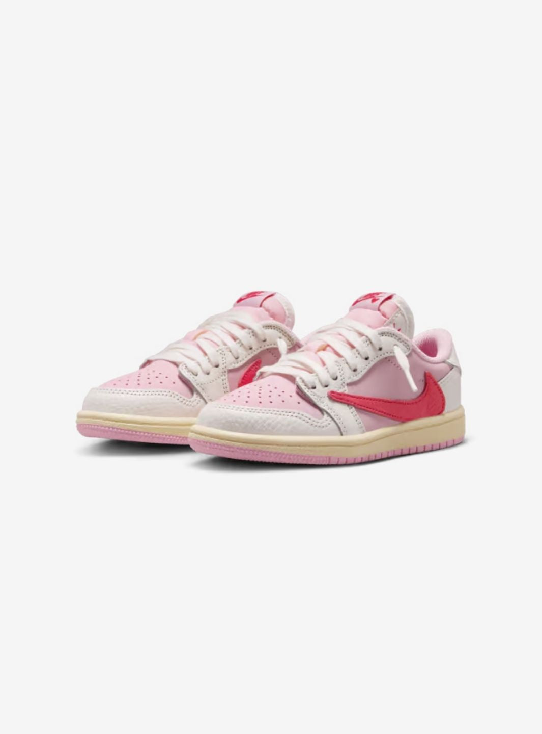 Air Jordan 1 Retro Low OG SP Travis Scott Sail Tropical Pink (PS)
