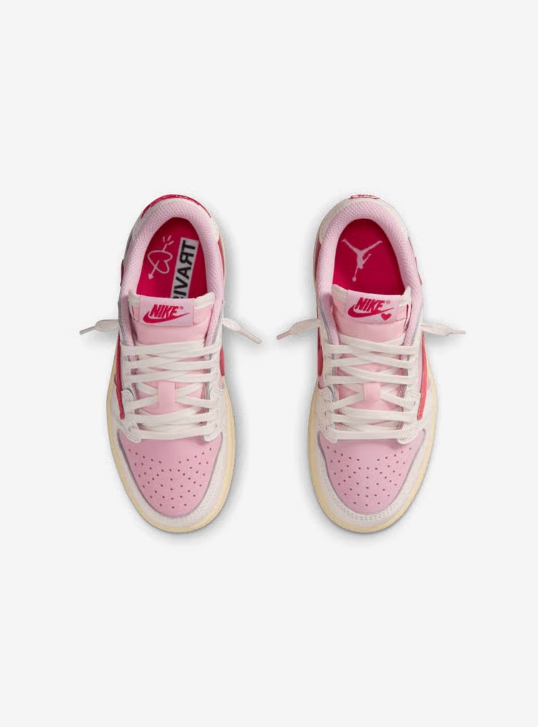 Air Jordan 1 Retro Low OG SP Travis Scott Sail Tropical Pink (PS)