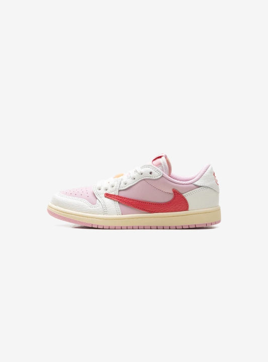 Air Jordan 1 Retro Low OG SP Travis Scott Sail Tropical Pink (PS)