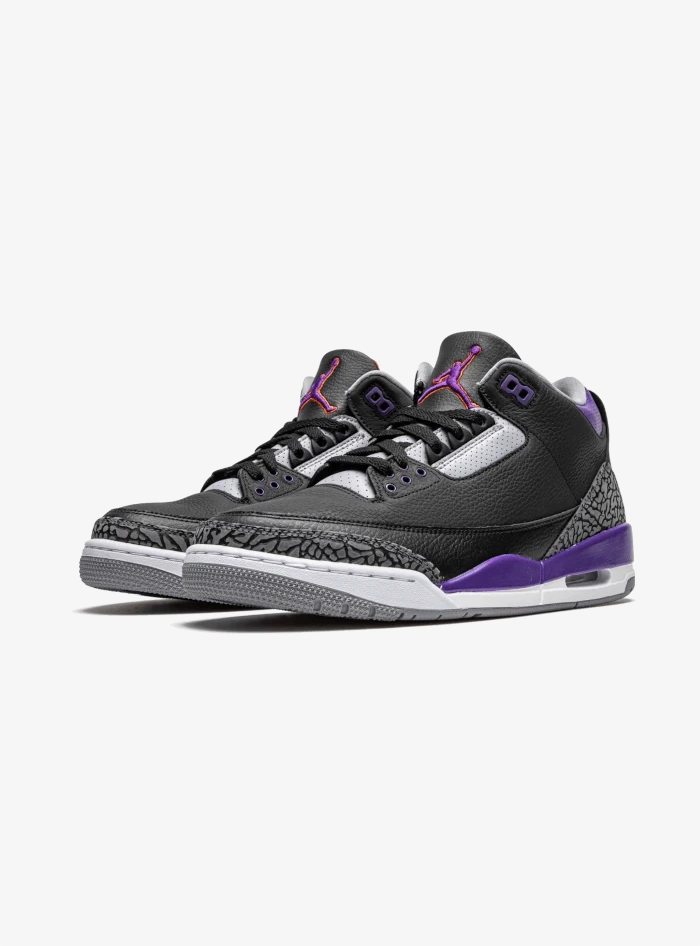 Air Jordan 3 Retro Black Court Purple