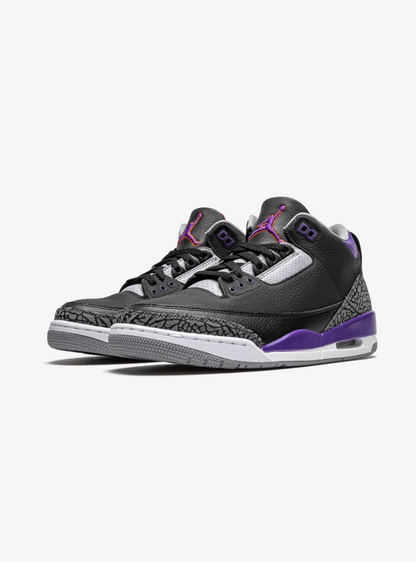 Air Jordan 3 Retro Black Court Purple