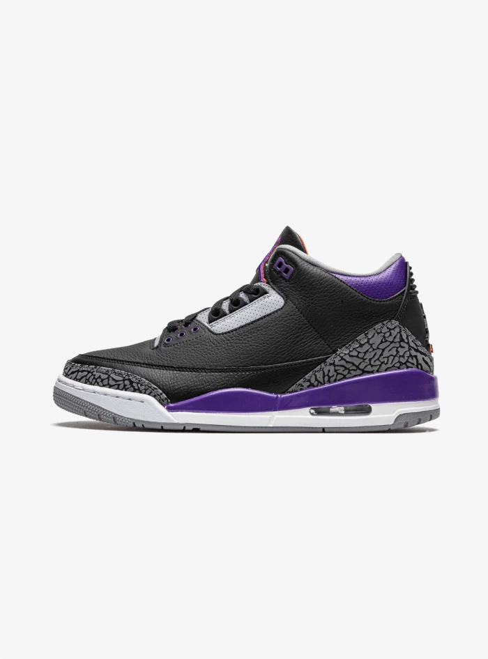 Air Jordan 3 Retro Black Court Purple