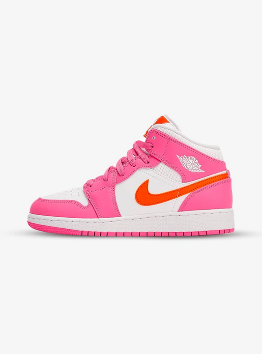 Jordan 1 Mid Pinksicle Safety Orange