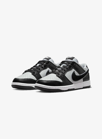 Nike Dunk Low Chenille Swoosh Black Grey
