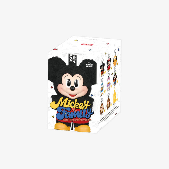 Pop Mart Mickey Family Cute Together Keychain Series Blind Box