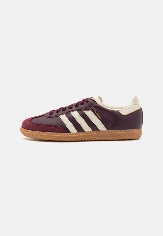 Adidas Samba OG Maroon Gold Metallic