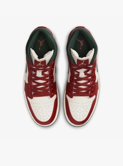 Air Jordan 1 Mid Redstone Midnight Green