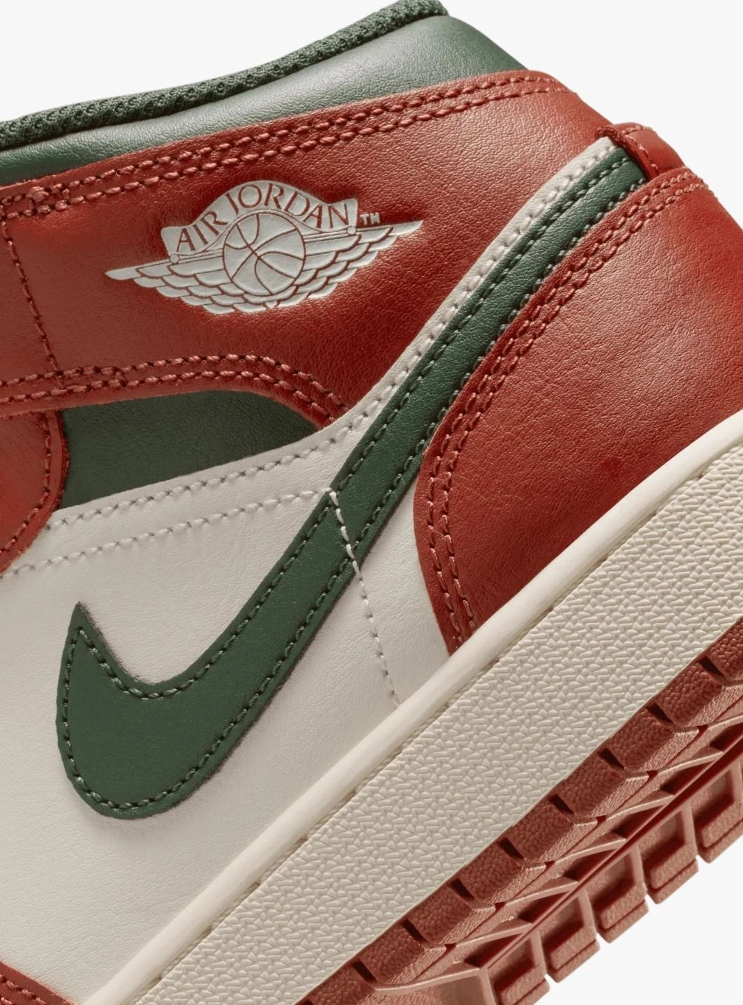 Air Jordan 1 Mid Redstone Midnight Green