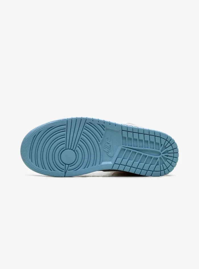 Air Jordan 1 Mid Sail Hot Lava Blue Chill (W)