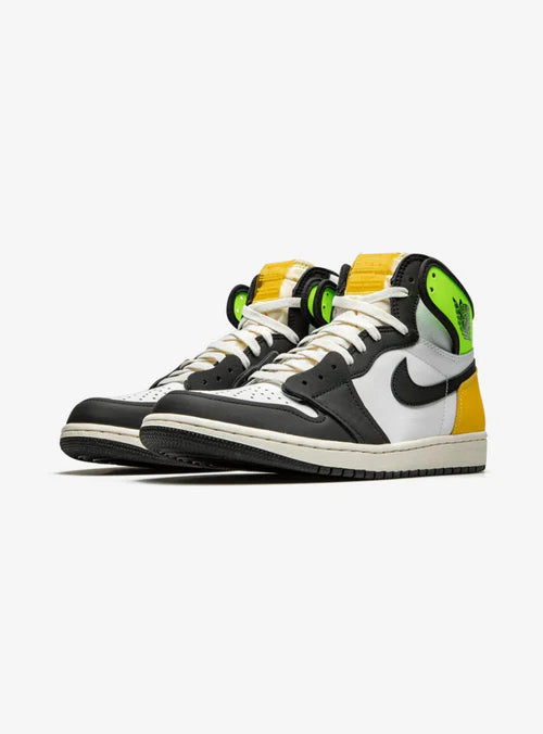 Air Jordan 1 Retro High White Black Volt University Gold