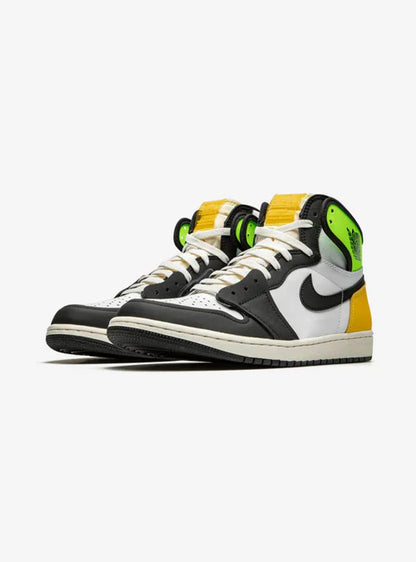 Air Jordan 1 Retro High White Black Volt University Gold