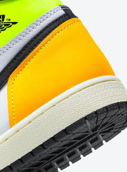 Air Jordan 1 Retro High White Black Volt University Gold