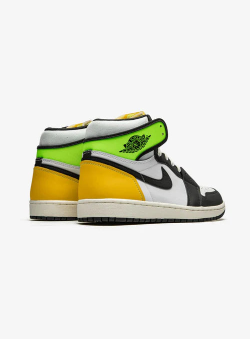 Air Jordan 1 Retro High White Black Volt University Gold