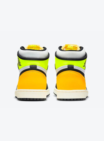 Air Jordan 1 Retro High White Black Volt University Gold