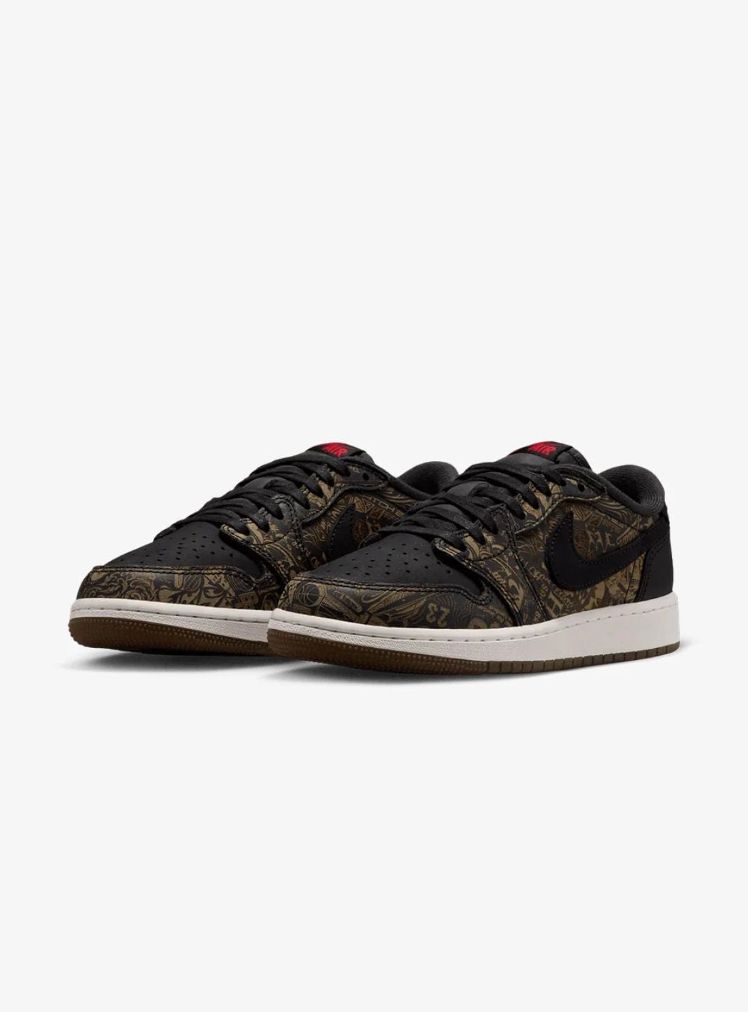 Air Jordan 1 Retro Low OG Laser Black University Red (GS)
