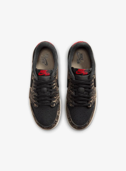 Air Jordan 1 Retro Low OG Laser Black University Red (GS)