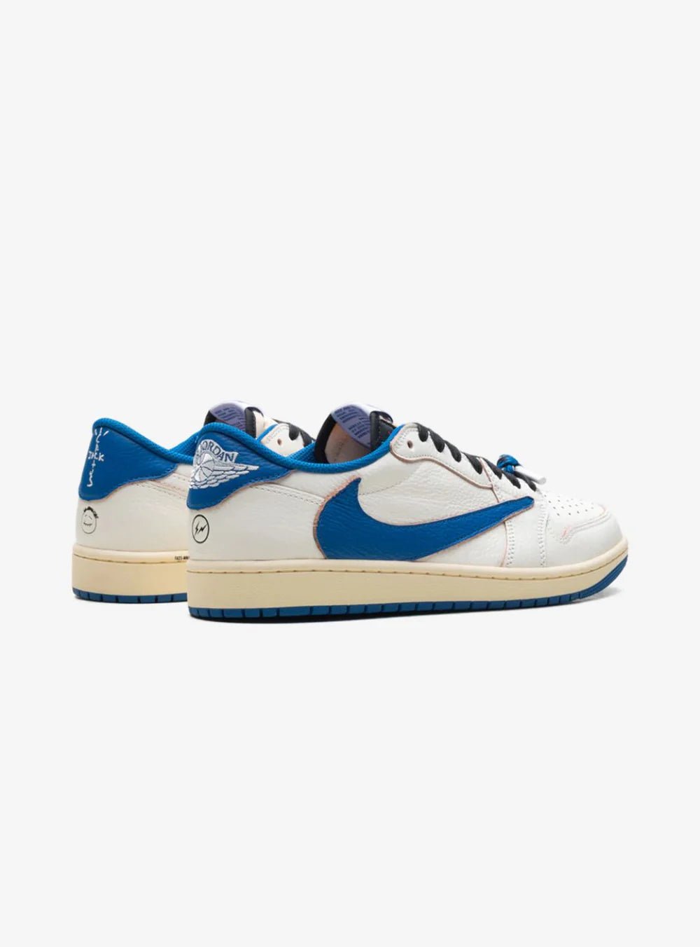 Air Jordan 1 Retro Low OG SP Fragment x Travis Scott Sail Military Blue