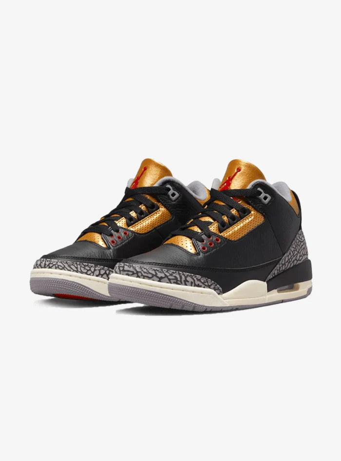 Air Jordan 3 Retro Black Cement Gold