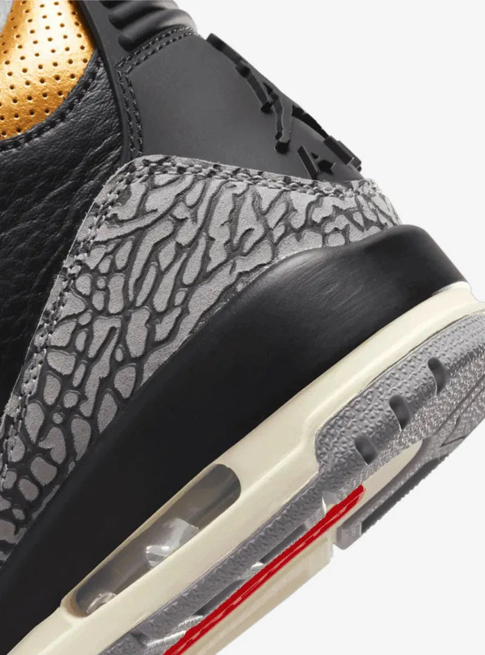 Air Jordan 3 Retro Black Cement Gold